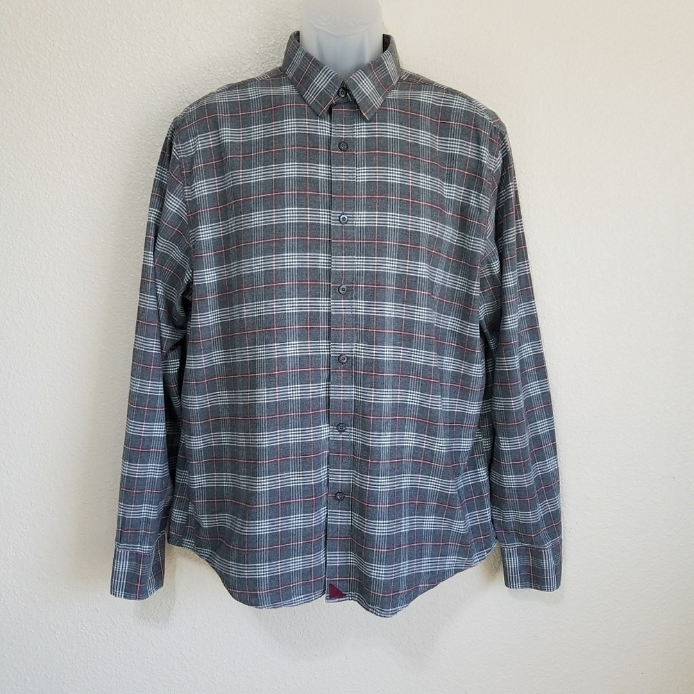 UNTUCKit Men's Plaid Cotton Button Down Shirt